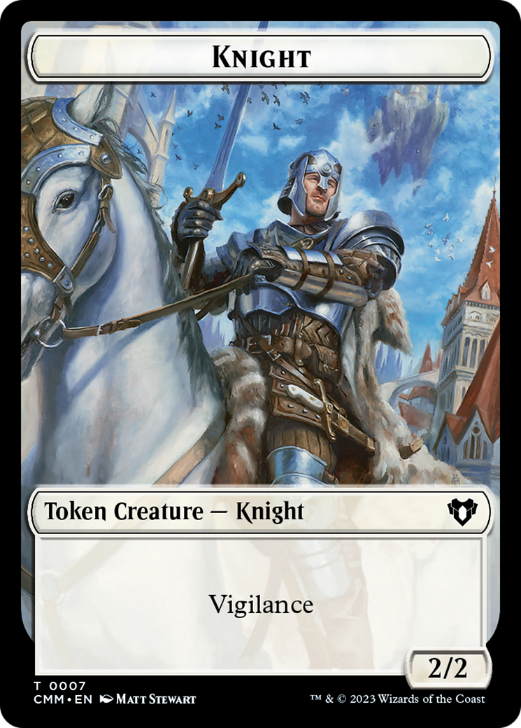 Eldrazi // Knight Double-Sided Token [Commander Masters Tokens] | Mega City Incorporated