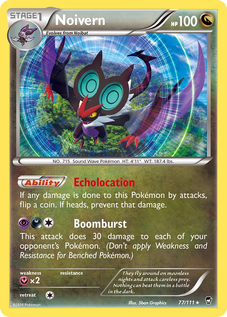 Noivern (77/111) (Cosmos Holo) (Blister Exclusive) [XY: Furious Fists] | Mega City Incorporated