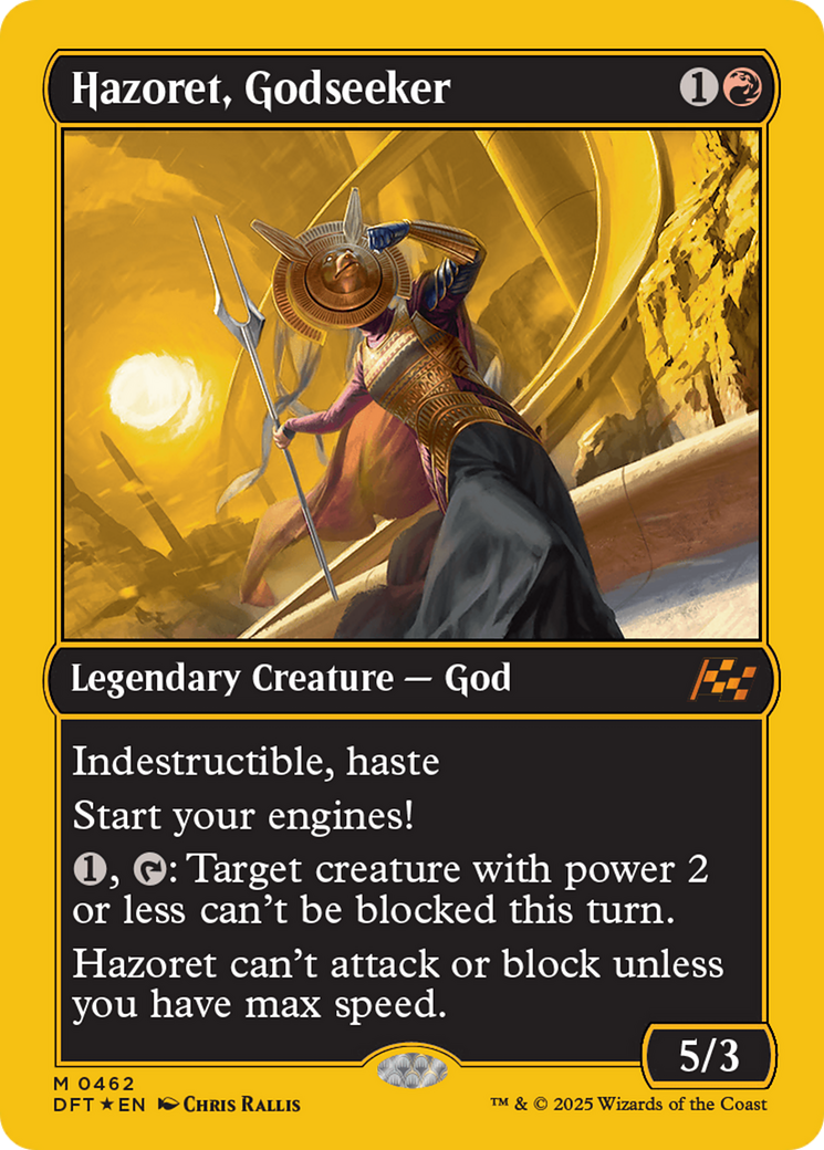 Hazoret, Godseeker (First-Place Foil) [Aetherdrift] | Mega City Incorporated