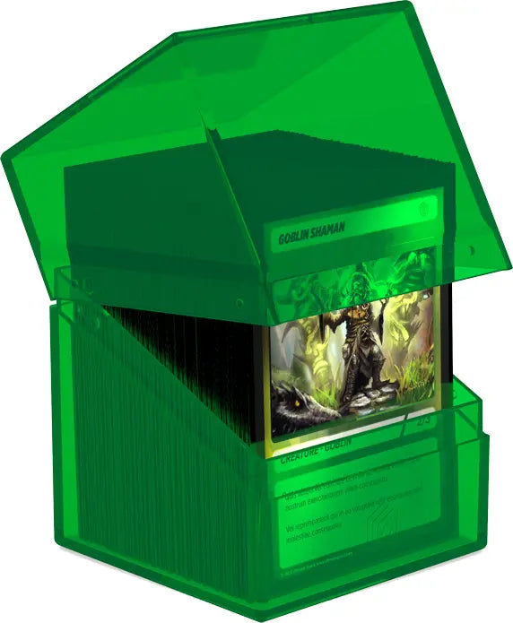 Ultimate Guard Deck Case Boulder 100+ Clear Emerald | Mega City Incorporated