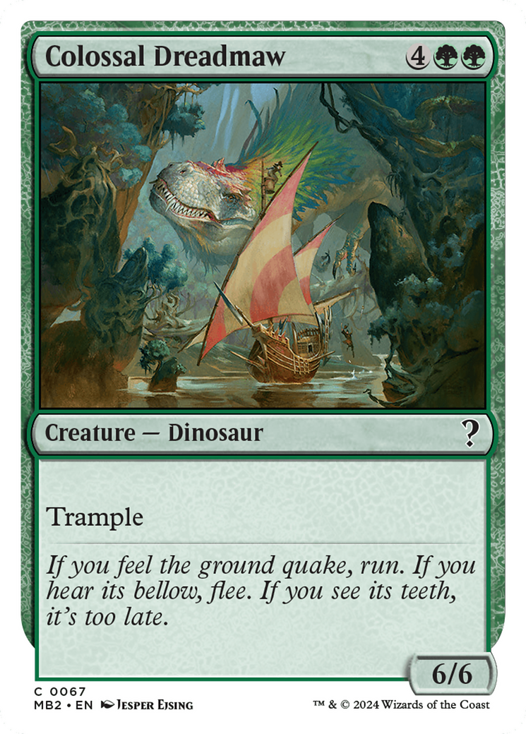 Colossal Dreadmaw (White Border) [Mystery Booster 2] | Mega City Incorporated