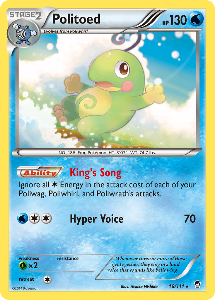 Politoed (18/111) [XY: Furious Fists] | Mega City Incorporated