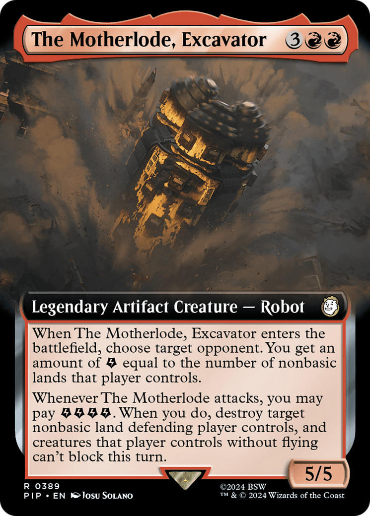 The Motherlode, Excavator (Extended Art) [Fallout] | Mega City Incorporated