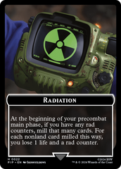 Radiation // Treasure (018) Double-Sided Token [Fallout Tokens] | Mega City Incorporated