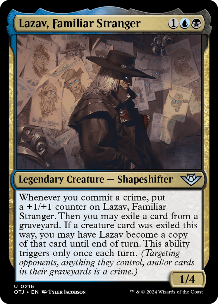 Lazav, Familiar Stranger [Outlaws of Thunder Junction] | Mega City Incorporated