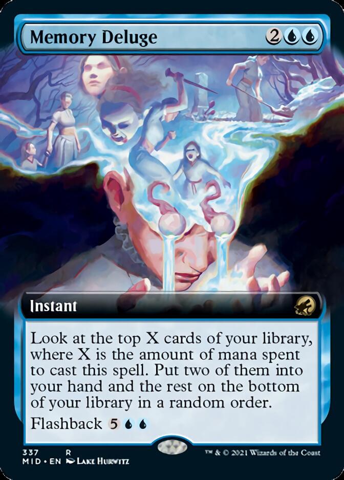 Memory Deluge (Extended Art) [Innistrad: Midnight Hunt] | Mega City Incorporated