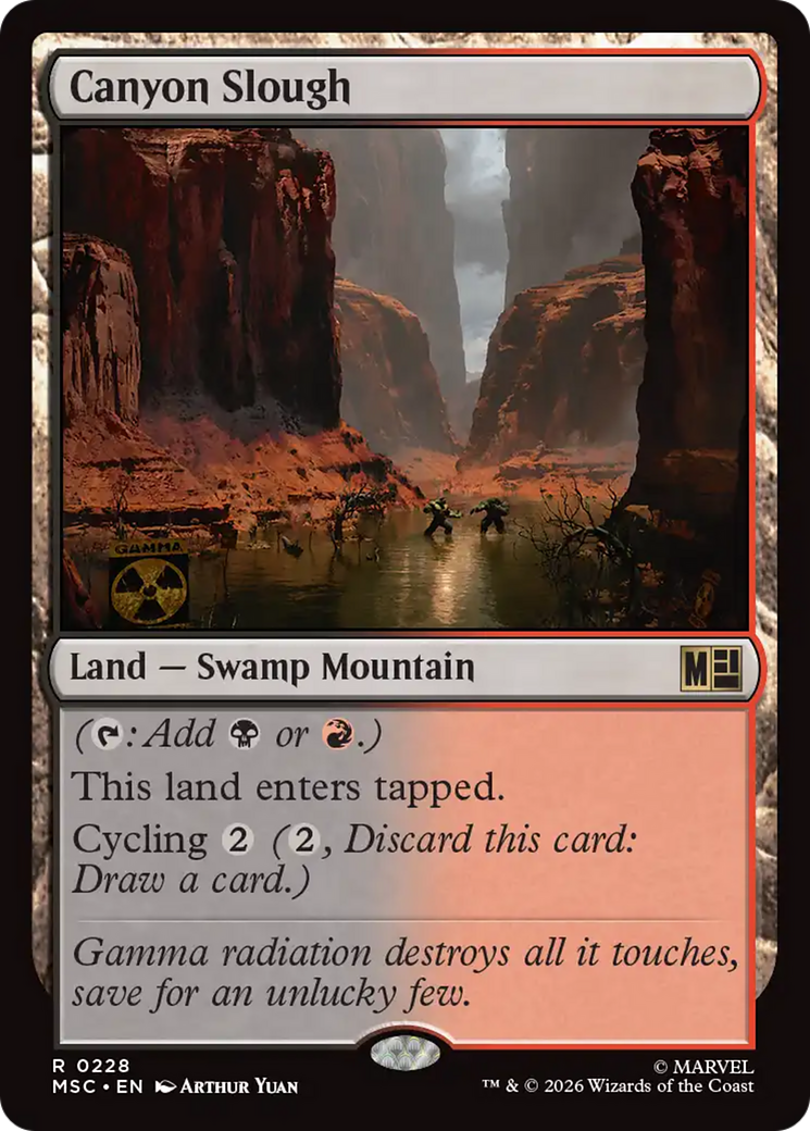 Canyon Slough (Surge Foil) [Marvel Super Heroes Commander] | Mega City Incorporated