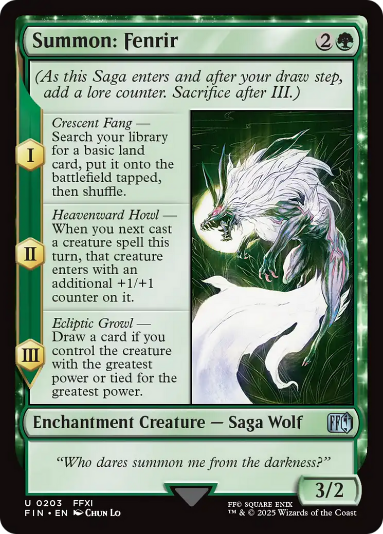 Summon: Fenrir [FINAL FANTASY] | Mega City Incorporated