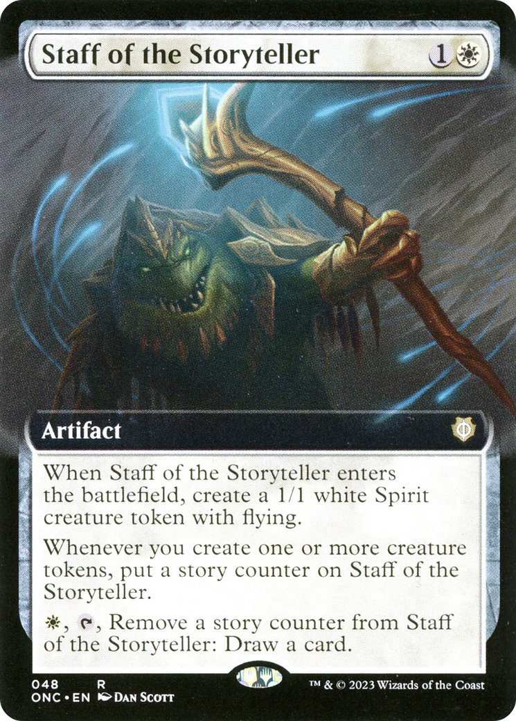 Staff of the Storyteller (Extended Art) [Phyrexia: All Will Be One Commander] | Mega City Incorporated