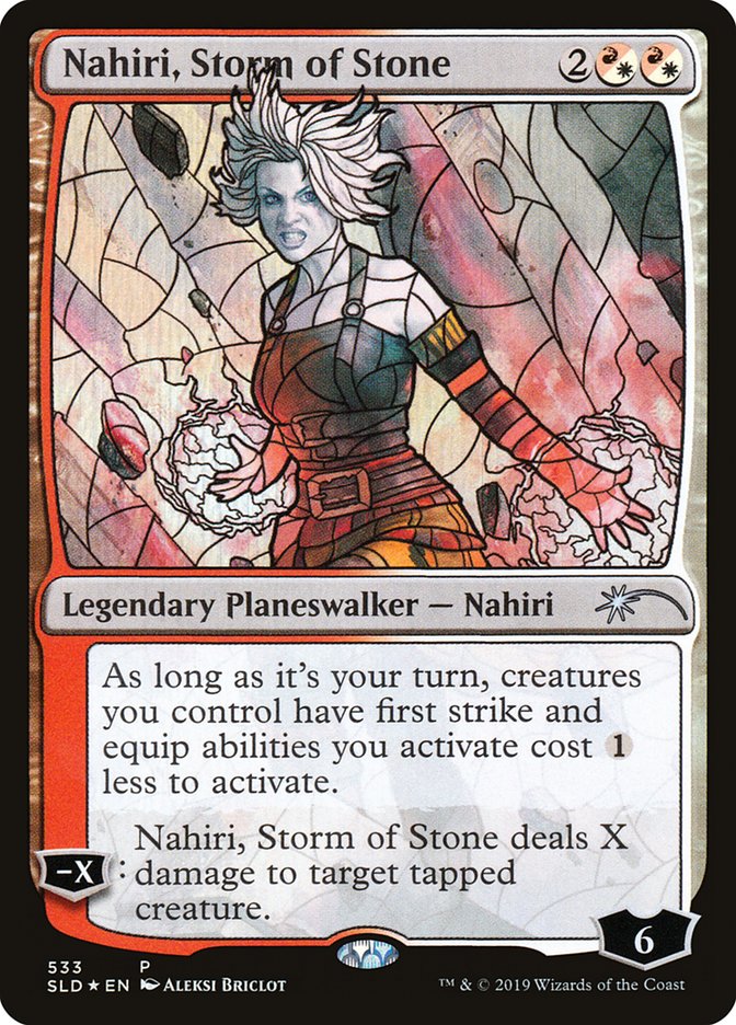 Nahiri, Storm of Stone (Stained Glass) [Secret Lair Drop Promos] | Mega City Incorporated