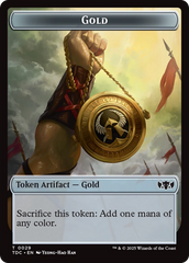 Elemental (0016) // Gold Double-Sided Token [Tarkir: Dragonstorm Commander Tokens] | Mega City Incorporated
