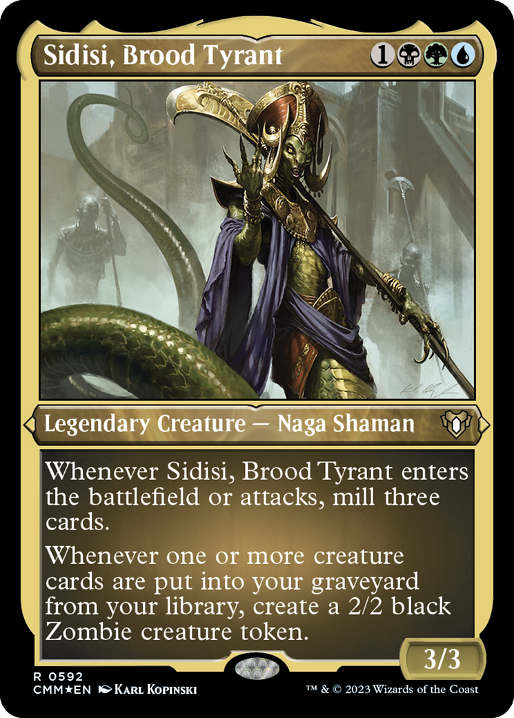 Sidisi, Brood Tyrant (Foil Etched) [Commander Masters] | Mega City Incorporated