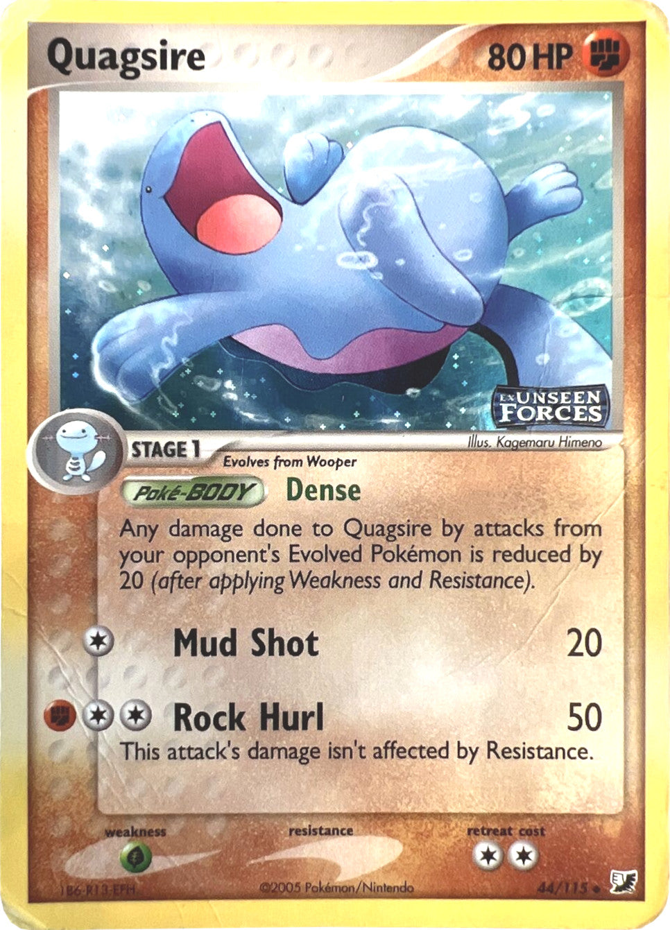 Quagsire (44/115) (Stamped) [EX: Unseen Forces] | Mega City Incorporated