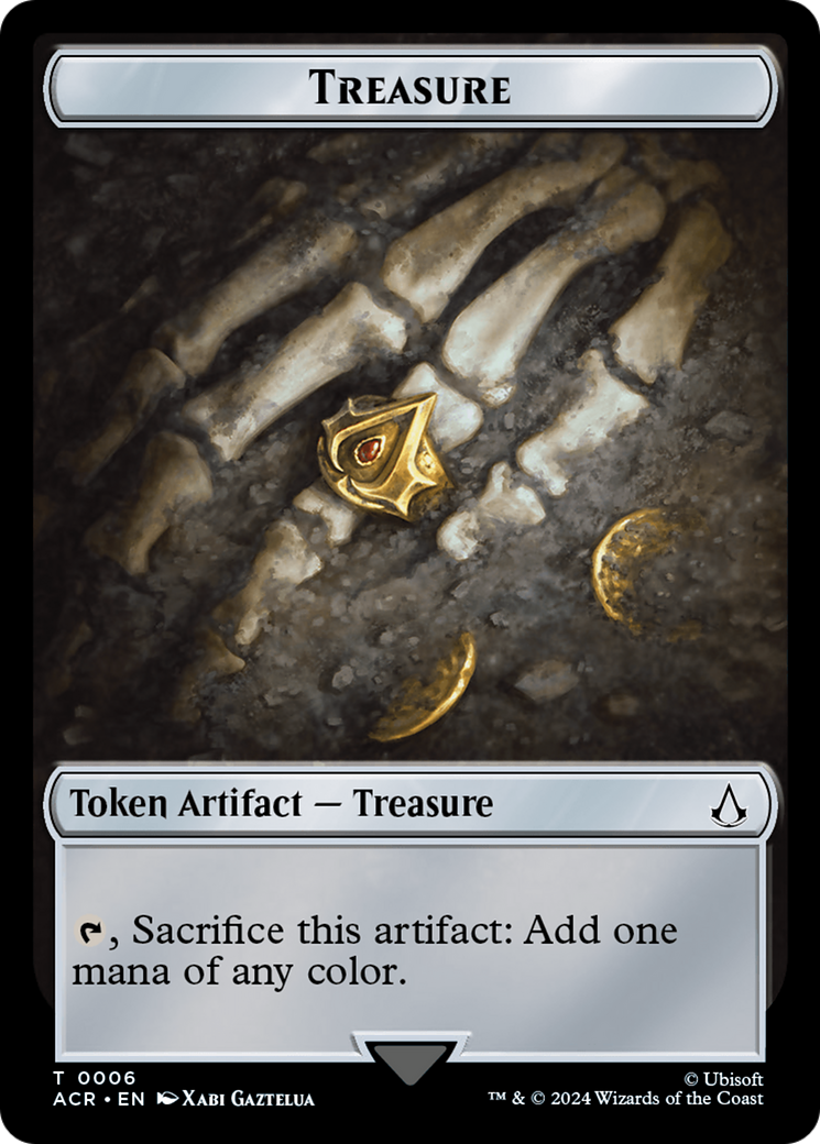 Assassin // Treasure Double-Sided Token [Assassin's Creed Tokens] | Mega City Incorporated