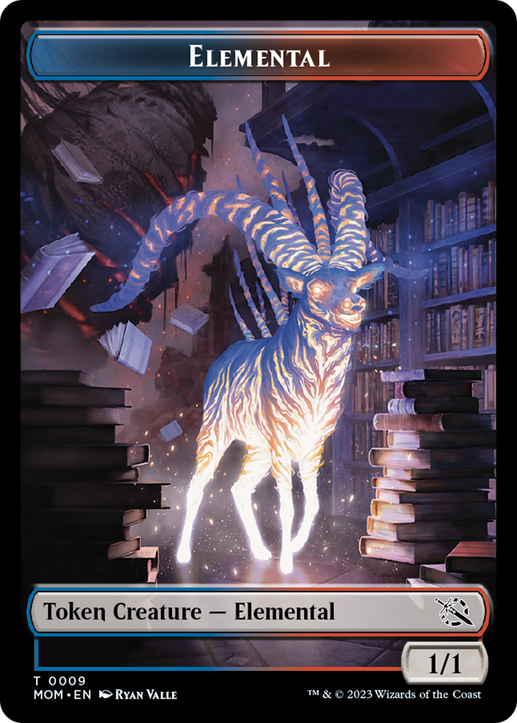 Elemental (9) // Phyrexian Hydra (12) Double-Sided Token [March of the Machine Tokens] | Mega City Incorporated