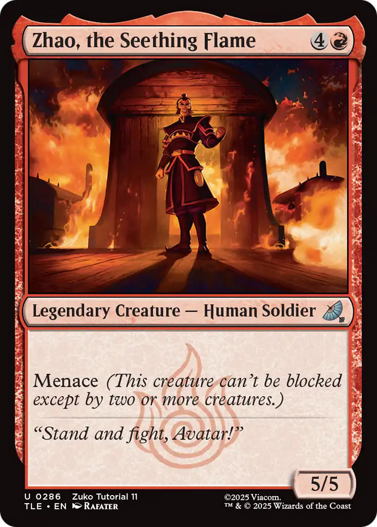 Zhao, the Seething Flame (0286) [Avatar: The Last Airbender: Eternal-Legal] | Mega City Incorporated
