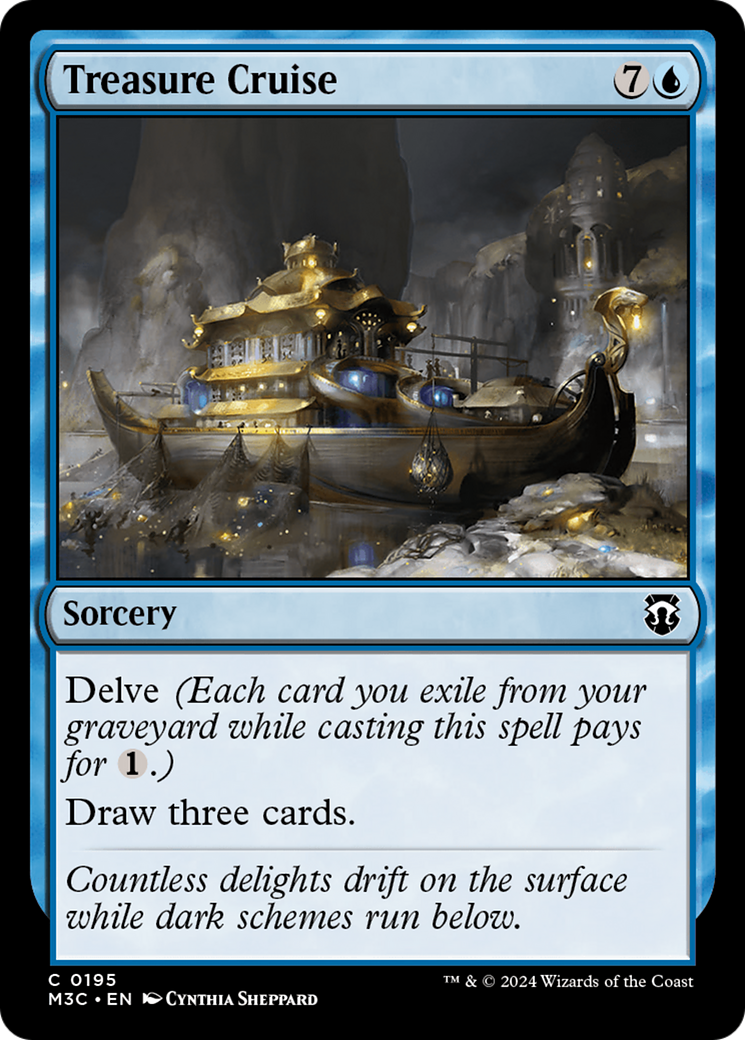 Treasure Cruise (Ripple Foil) [Modern Horizons 3 Commander] | Mega City Incorporated