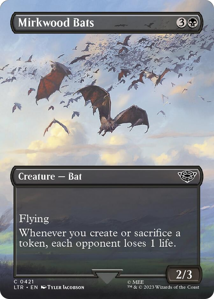 Mirkwood Bats (Borderless Alternate Art) [The Lord of the Rings: Tales of Middle-Earth] | Mega City Incorporated