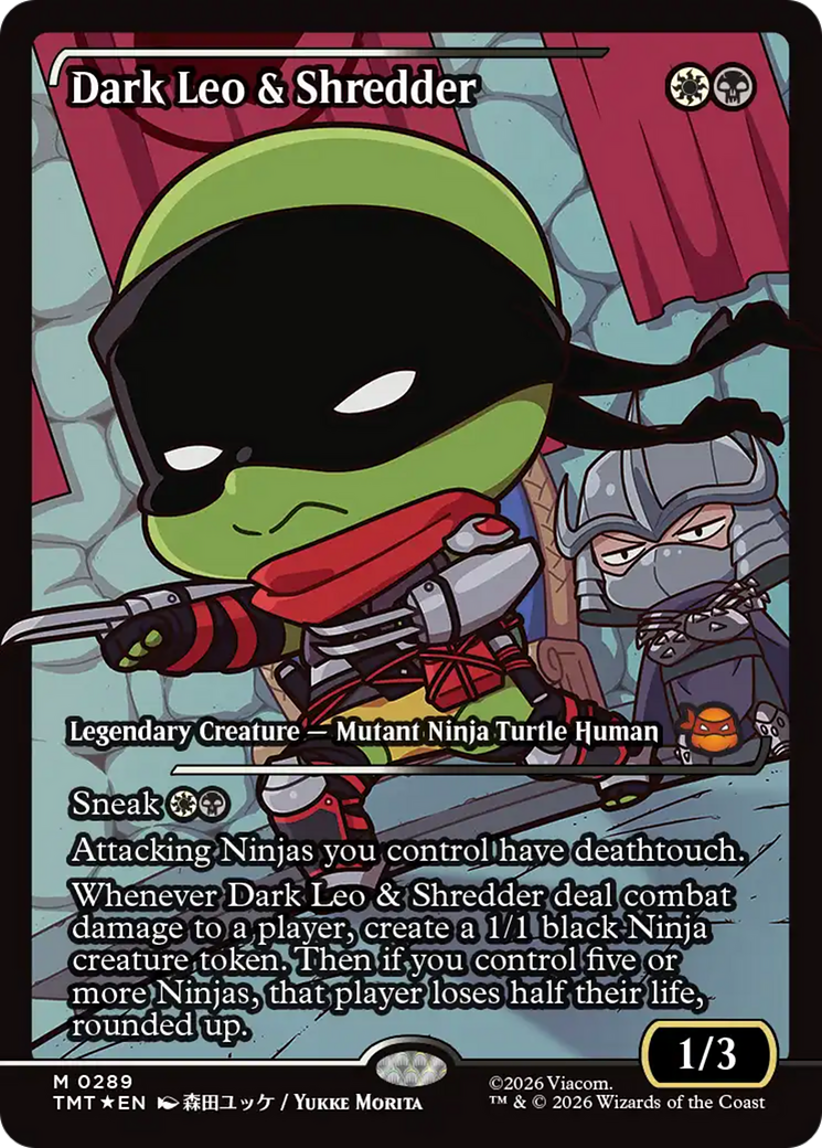 Dark Leo & Shredder (Showcase) [Teenage Mutant Ninja Turtles] | Mega City Incorporated