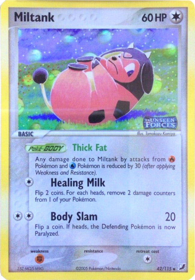 Miltank (42/115) (Stamped) [EX: Unseen Forces] | Mega City Incorporated