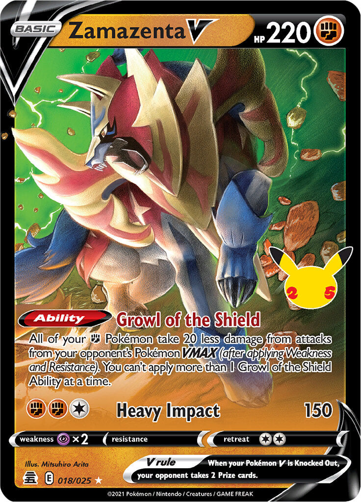 Zamazenta V (018/025) [Celebrations: 25th Anniversary] | Mega City Incorporated