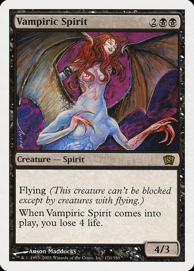 Vampiric Spirit (8th Edition) [Oversize Cards] | Mega City Incorporated