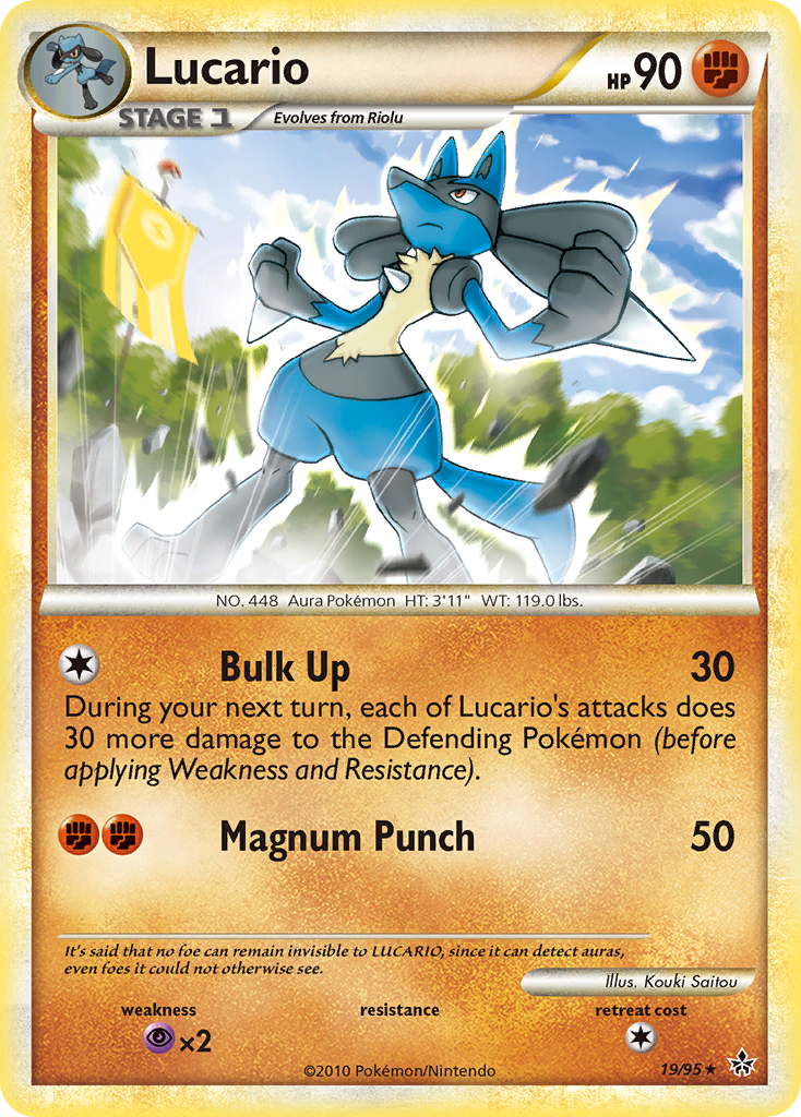 Lucario (19/95) [HeartGold & SoulSilver: Unleashed] | Mega City Incorporated