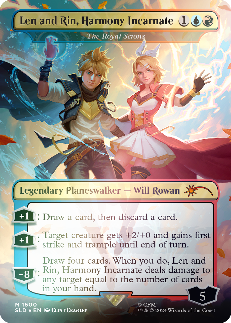 Len and Rin, Harmony Incarnate - The Royal Scions (Rainbow Foil) [Secret Lair Drop Series] | Mega City Incorporated