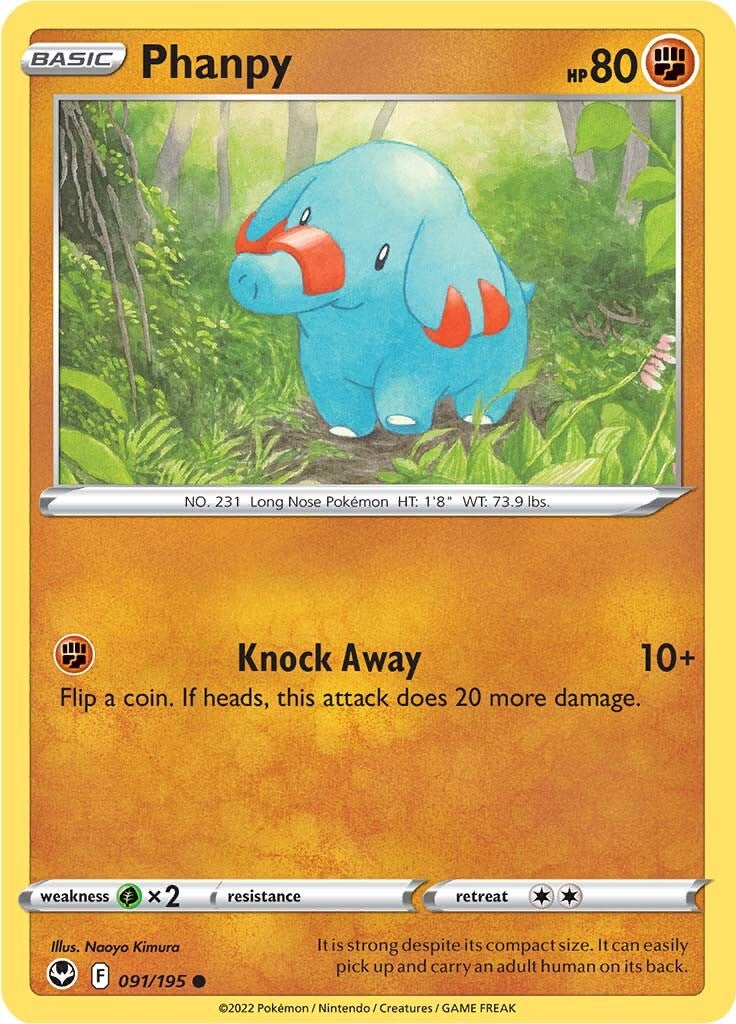 Phanpy (091/195) [Sword & Shield: Silver Tempest] | Mega City Incorporated