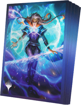 GAMEGEN!C Magic: The Gathering | Reality Fracture Premium Art Sleeves - Entrust the Spark | Mega City Incorporated