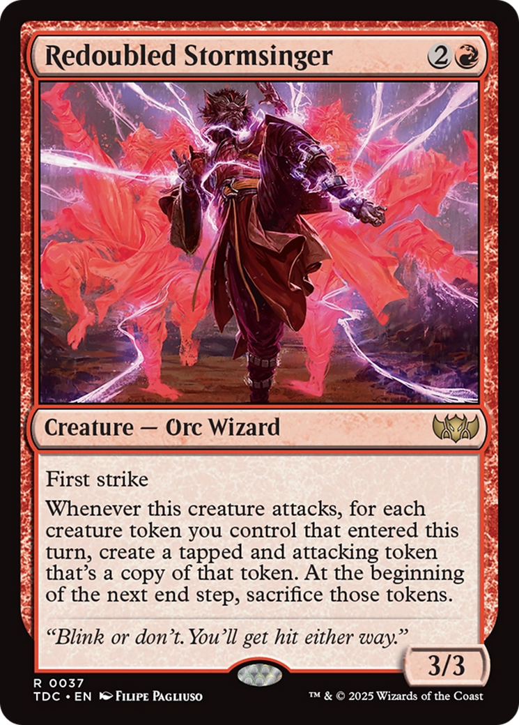 Redoubled Stormsinger [Tarkir: Dragonstorm Commander] | Mega City Incorporated