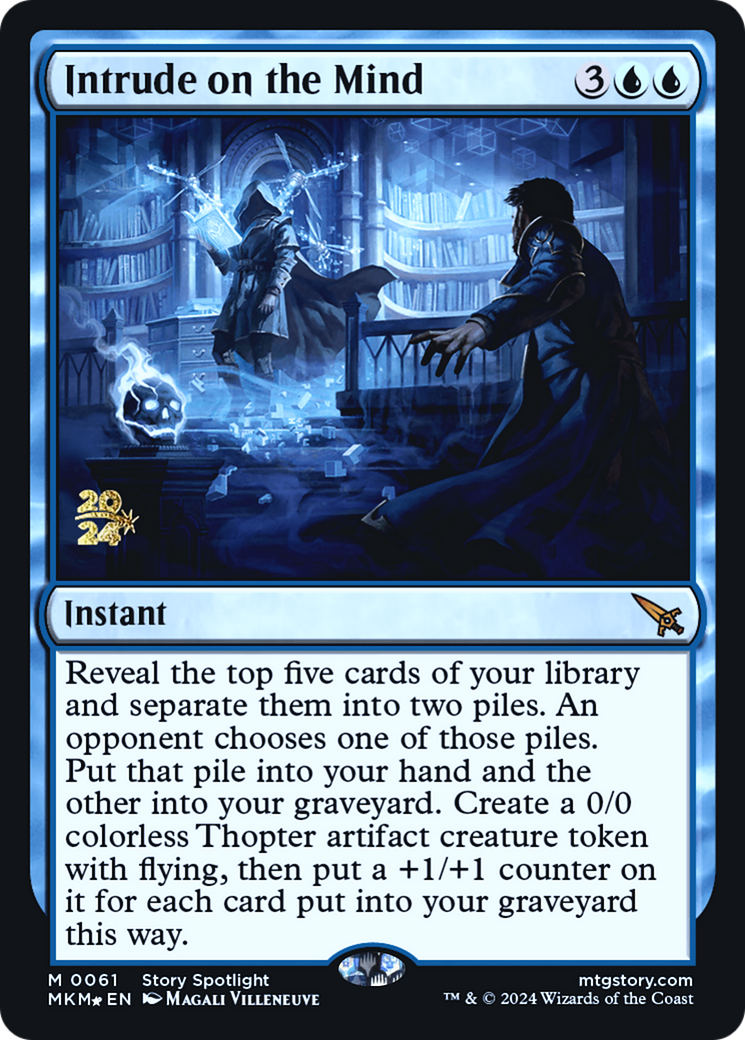 Intrude on the Mind [Murders at Karlov Manor Prerelease Promos] | Mega City Incorporated