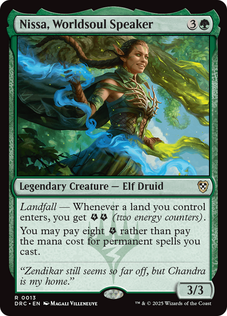 Nissa, Worldsoul Speaker [Aetherdrift Commander] | Mega City Incorporated