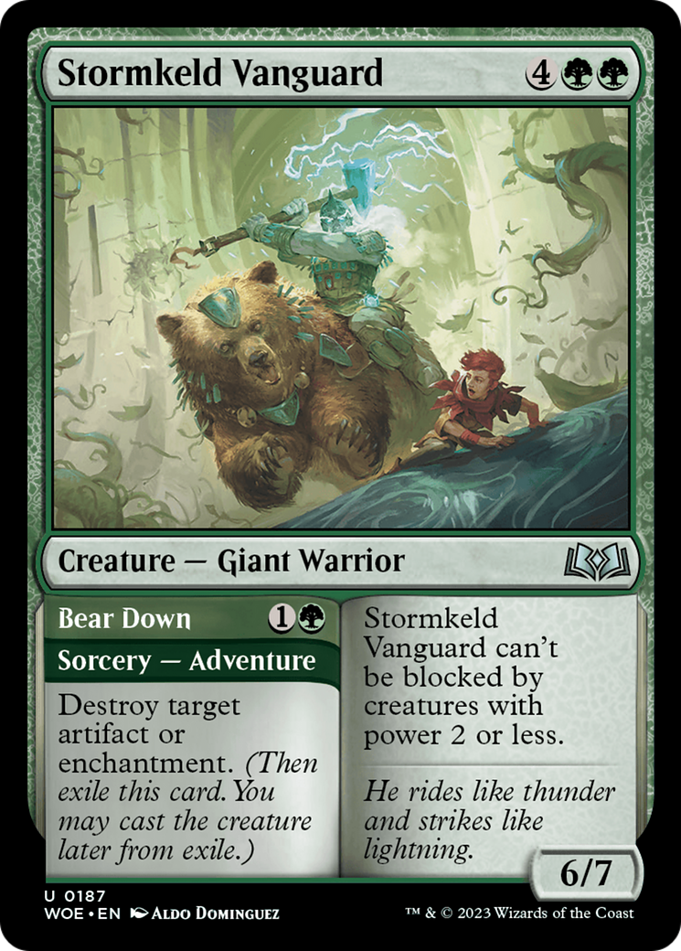 Stormkeld Vanguard // Bear Down [Wilds of Eldraine] | Mega City Incorporated