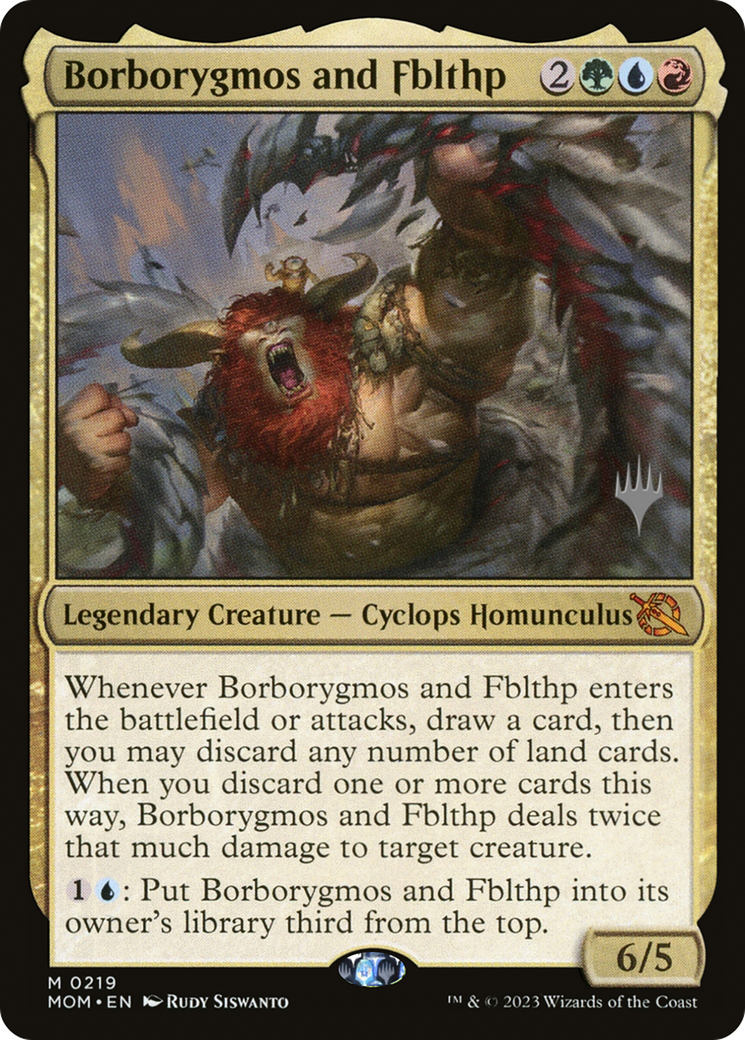 Borborygmos and Fblthp (Promo Pack) [March of the Machine Promos] | Mega City Incorporated