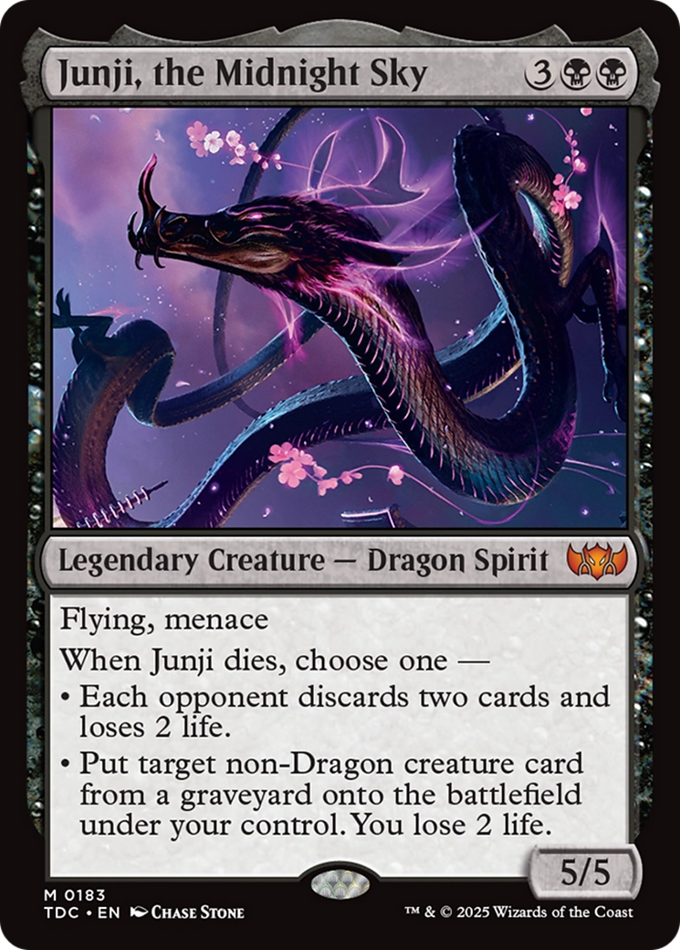 Junji, the Midnight Sky [Tarkir: Dragonstorm Commander] | Mega City Incorporated