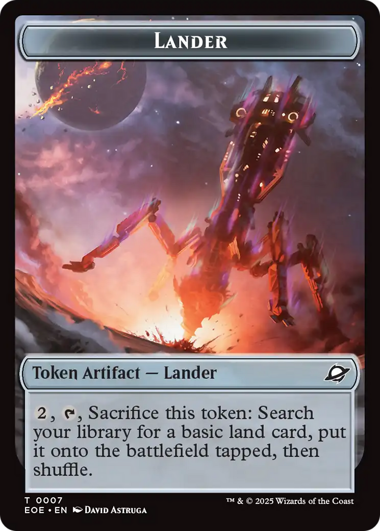 Robot // Lander (0007) Double-Sided Token [Edge of Eternities Tokens] | Mega City Incorporated