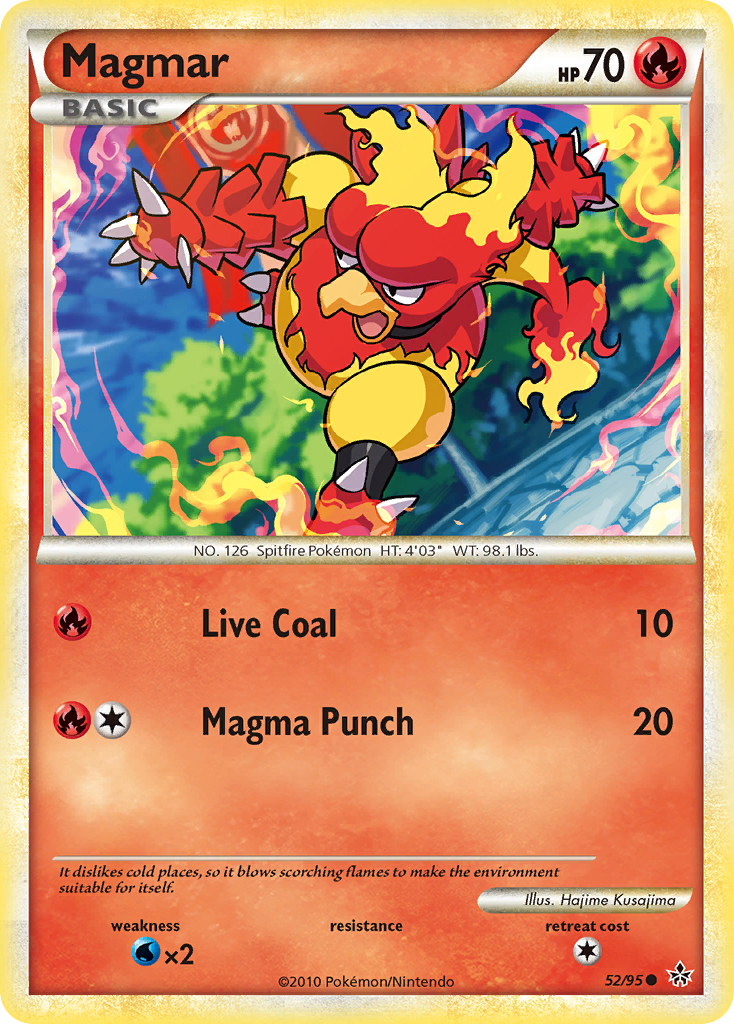 Magmar (52/95) [HeartGold & SoulSilver: Unleashed] | Mega City Incorporated