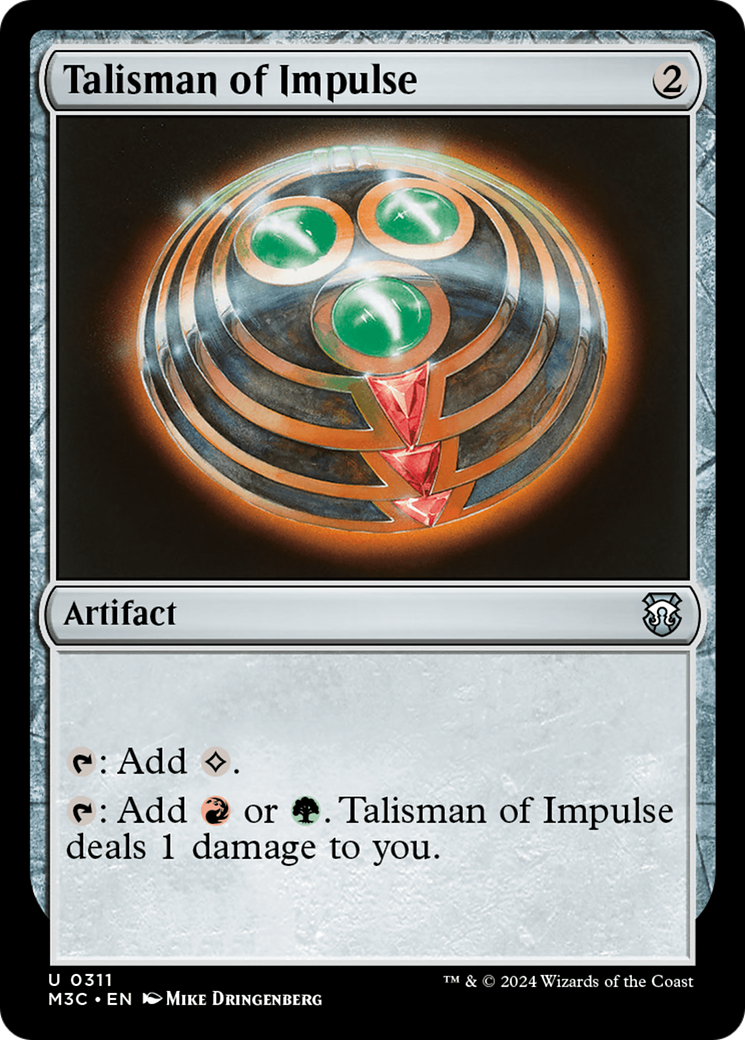 Talisman of Impulse (Ripple Foil) [Modern Horizons 3 Commander] | Mega City Incorporated