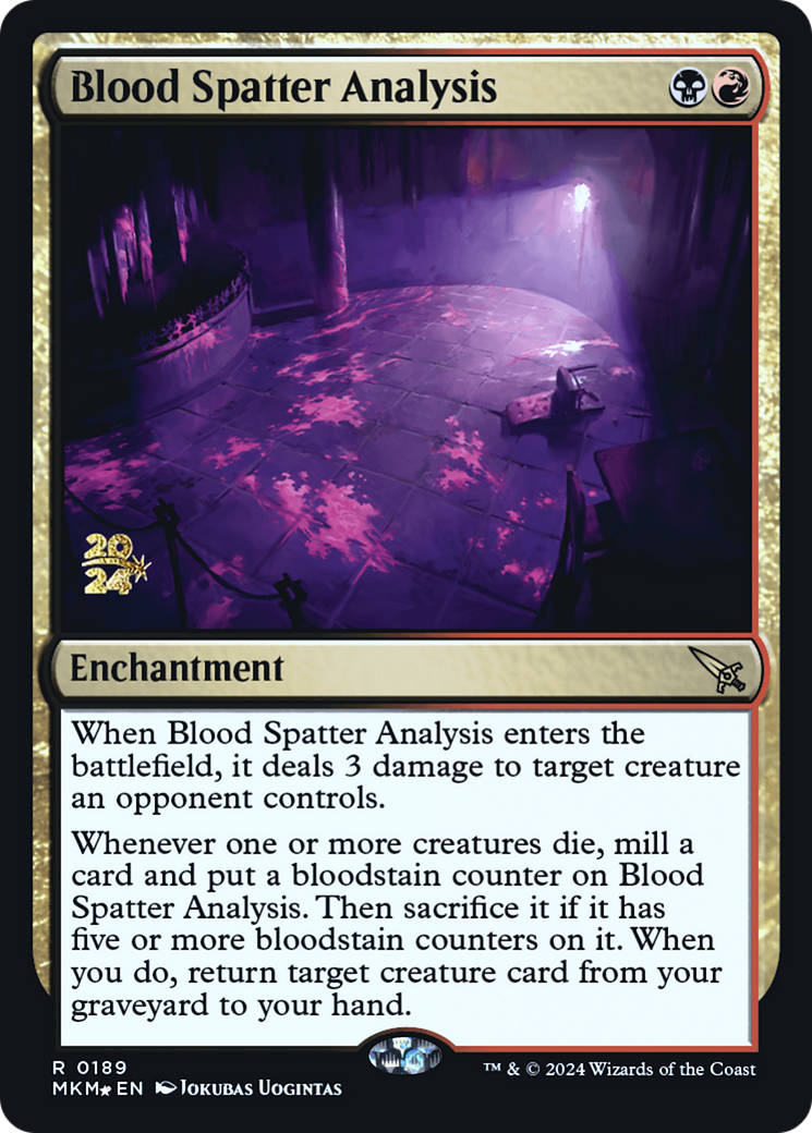 Blood Spatter Analysis [Murders at Karlov Manor Prerelease Promos] | Mega City Incorporated