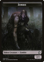 Zombie // Dog Illusion Double-Sided Token [Dungeons & Dragons: Adventures in the Forgotten Realms Tokens] | Mega City Incorporated