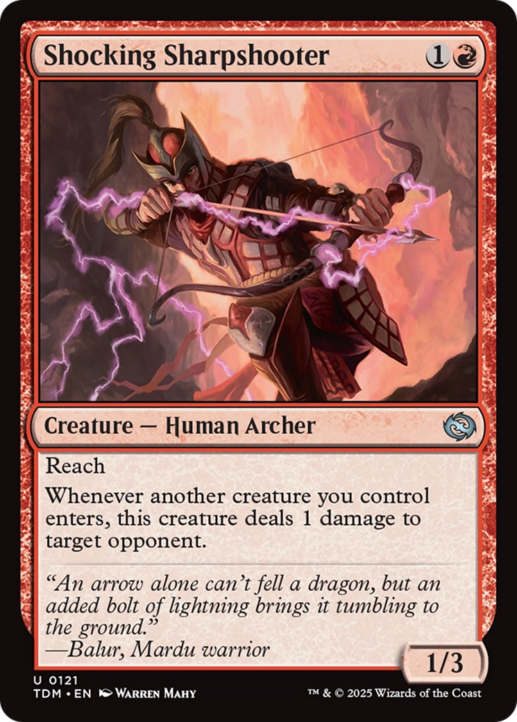 Shocking Sharpshooter [Tarkir: Dragonstorm] | Mega City Incorporated