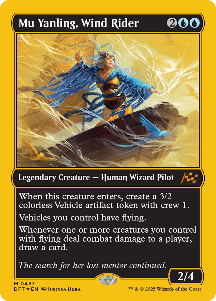 Mu Yanling, Wind Rider (First-Place Foil) [Aetherdrift] | Mega City Incorporated