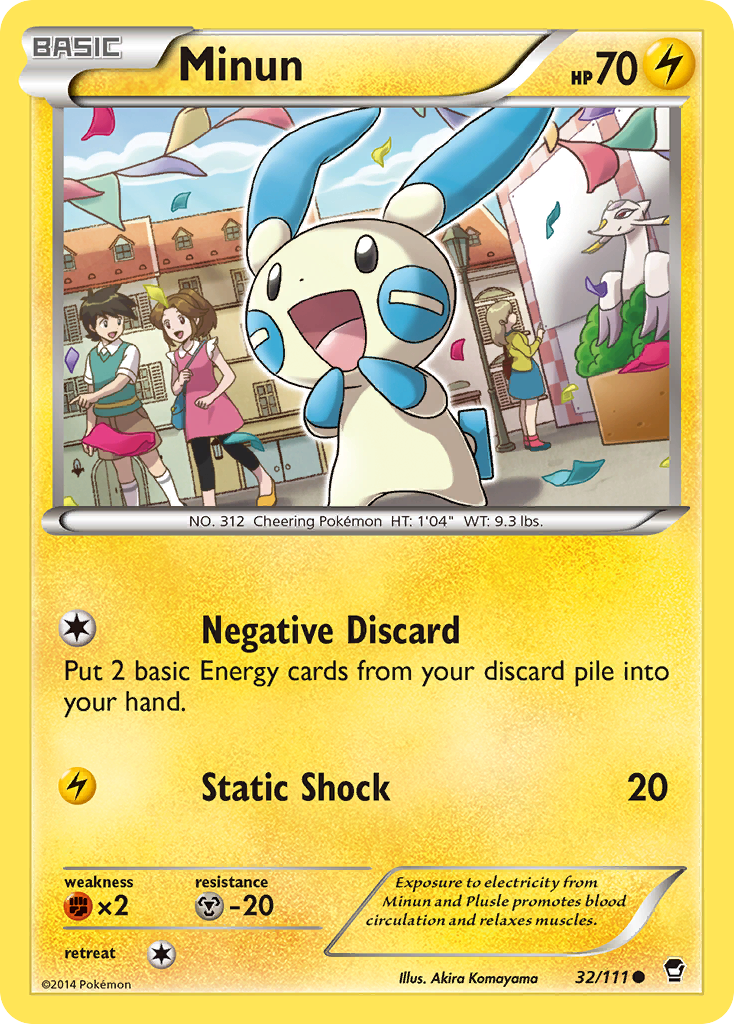 Minun (32/111) [XY: Furious Fists] | Mega City Incorporated