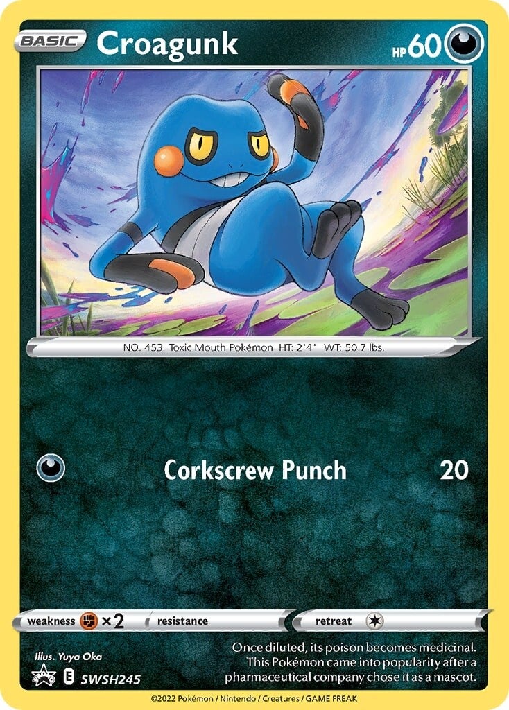 Croagunk (SWSH245) [Sword & Shield: Black Star Promos] | Mega City Incorporated