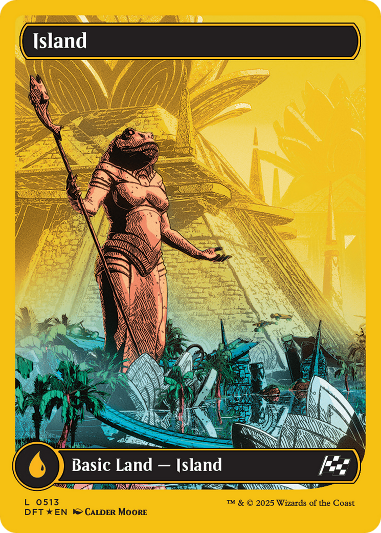 Island (0513) (First-Place Foil) [Aetherdrift] | Mega City Incorporated