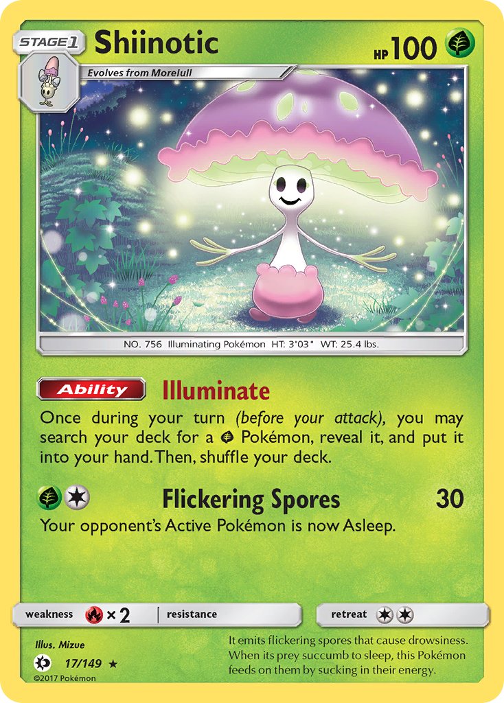 Shiinotic (17/149) (Theme Deck Exclusive) [Sun & Moon: Base Set] | Mega City Incorporated