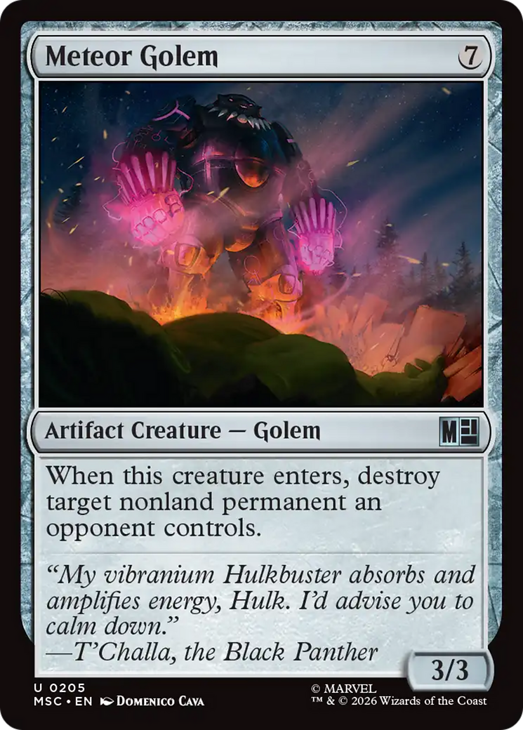 Meteor Golem (Surge Foil) [Marvel Super Heroes Commander] | Mega City Incorporated