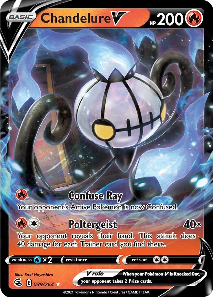 Chandelure V (039/264) [Sword & Shield: Fusion Strike] | Mega City Incorporated