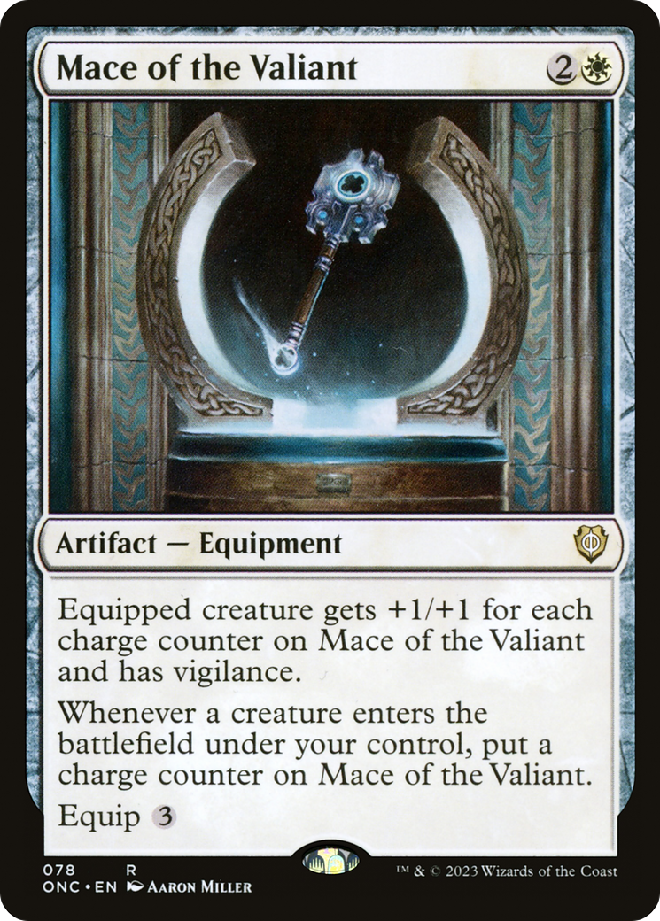 Mace of the Valiant [Phyrexia: All Will Be One Commander] | Mega City Incorporated